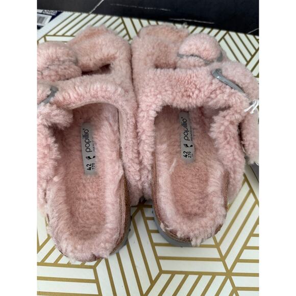 Papillio Birkenstock Arizona Big Buckle Genuine Shearling Slide Sandal | Size 42 - Picture 5 of 7